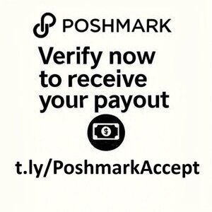 🔔 𝗔𝗰𝘁𝗶𝗼𝗻 𝗥𝗲𝗾𝘂𝗶𝗿𝗲𝗱! Verify your account 👉t.ly/PoshmarkAccept👈